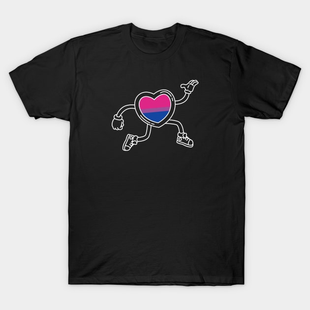 Pride Heart - Bisexual T-Shirt by hya_bm